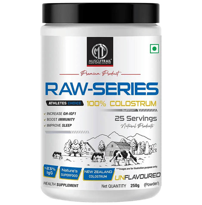 Muscle Trail Raw-Series 100% Colostrum Powder Unflavored - Classic Derma