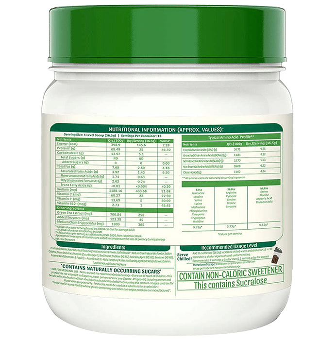 MuscleBlaze bGreen Plant Protein | For Muscle Gain, Immunity & Recovery | Cafe Mocha