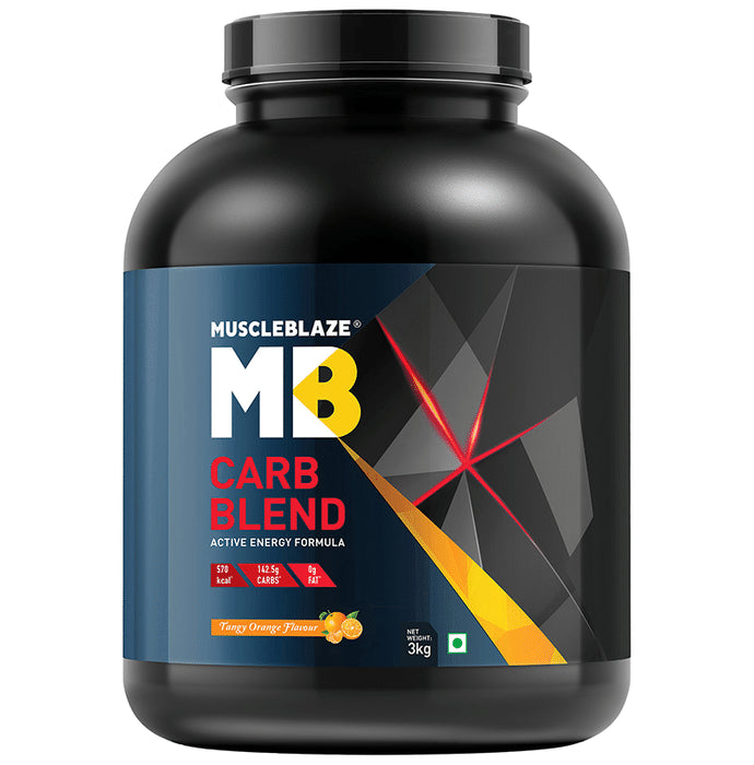 MuscleBlaze Carb Blend Tangy Orange - Classic Derma
