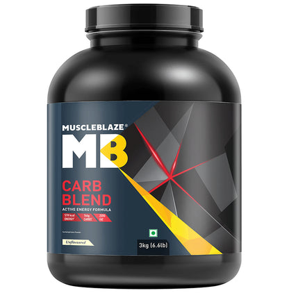 MuscleBlaze Carb Blend Unflavoured - Classic Derma
