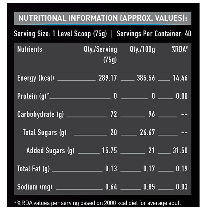 MuscleBlaze Carb Blend Unflavoured