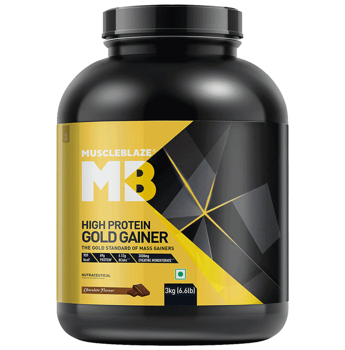 MuscleBlaze High Protein Gold Gainer Powder Chocolate - Classic Derma