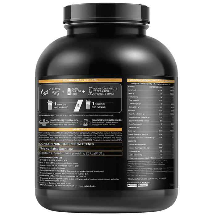 MuscleBlaze High Protein Gold Gainer Powder Chocolate