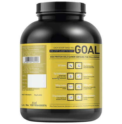 MuscleBlaze High Protein Gold Gainer Powder Chocolate