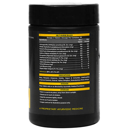 Muscleblaze Koshaveda T-Surge Black, Testosterone Booster for Men Tablet