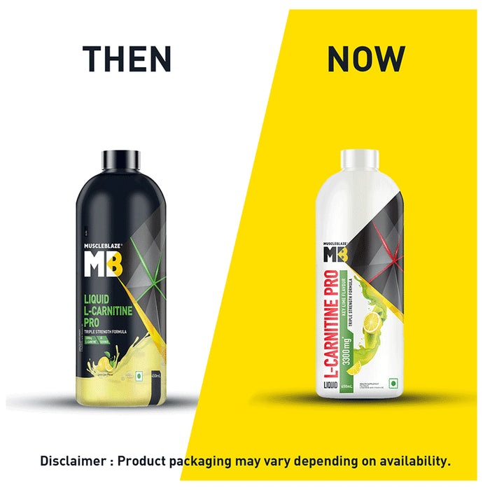 MuscleBlaze Liquid L-Carnitine Pro | For Energy, Fat Metabolism & Performance | Flavour Lemon Lime