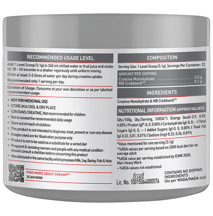 MuscleBlaze MB Creatine Monohydrate | For Muscle Strength, Lean Body Mass & Energy