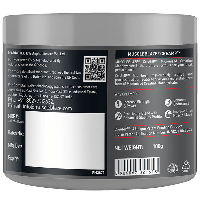 MuscleBlaze MB Creatine Monohydrate | For Muscle Strength, Lean Body Mass & Energy