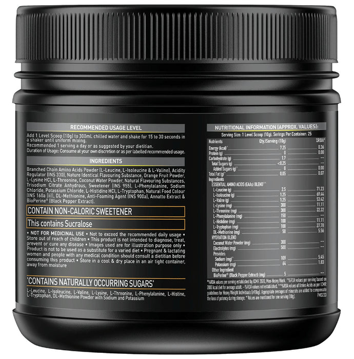 MuscleBlaze MB EAA 6000 with 800 mg Hydration Blend & 5 mg Bioperine Powder Jamaican Strawberry