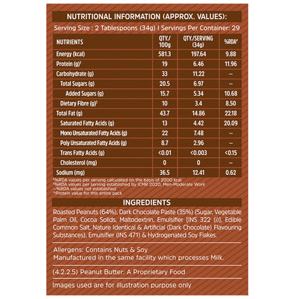 MuscleBlaze MB Fit Chocolate Peanut with High Protein & Fibre | Butter Crunchy