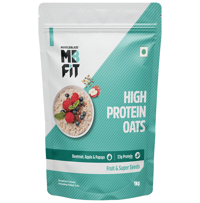 MuscleBlaze MB Fit High Protein Oats for Weight Management Fruits & Super Seeds - Classic Derma