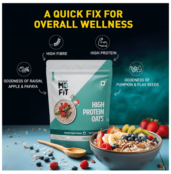 MuscleBlaze MB Fit High Protein Oats for Weight Management Fruits & Super Seeds