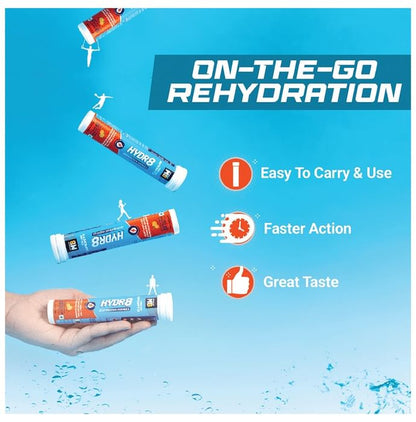 Muscleblaze MB Fuel One Sports Hydr8 Rehydration Formula Effervescent Tablet (20 Each) with Shaker 500ml Lemon