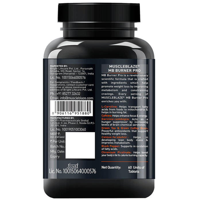 MuscleBlaze MB-Burner Pro | For Metabolism & Weight Loss |