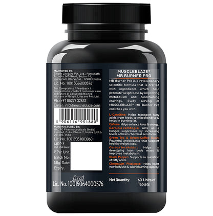 MuscleBlaze MB-Burner Pro | For Metabolism & Weight Loss |