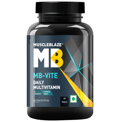 MuscleBlaze MB-Vite Multivitamin | With Amino Acids, Pre & Probiotic Blend | For Energy, Gut Health & Immunity | Tablet - Classic Derma