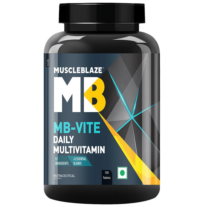 MuscleBlaze MB-Vite Multivitamin | With Amino Acids, Pre & Probiotic Blend | For Energy, Gut Health & Immunity | Tablet - Classic Derma