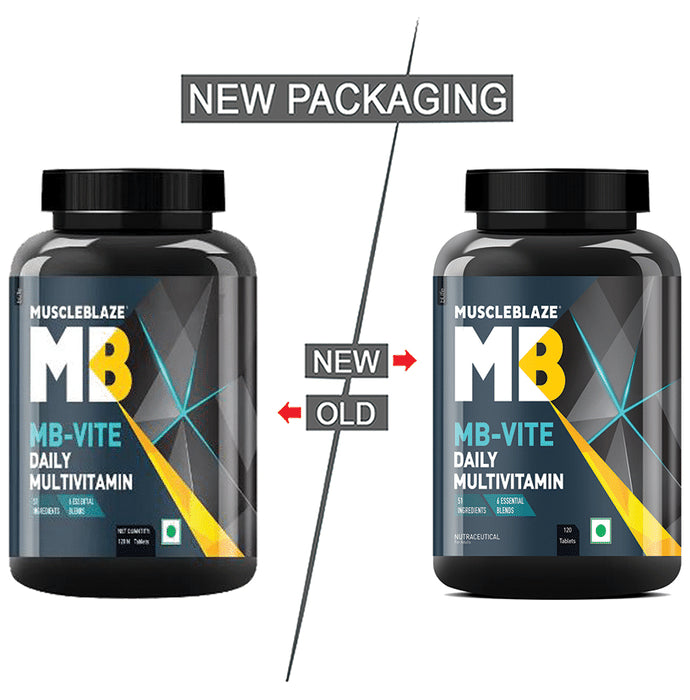 MuscleBlaze MB-Vite Multivitamin | With Amino Acids, Pre & Probiotic Blend | For Energy, Gut Health & Immunity | Tablet