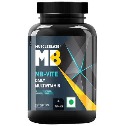 MuscleBlaze MB-Vite Multivitamin | With Amino Acids, Pre & Probiotic Blend | For Energy, Gut Health & Immunity | Tablet - Classic Derma
