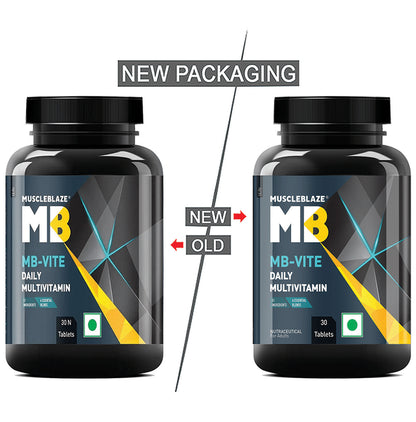 MuscleBlaze MB-Vite Multivitamin | With Amino Acids, Pre & Probiotic Blend | For Energy, Gut Health & Immunity | Tablet