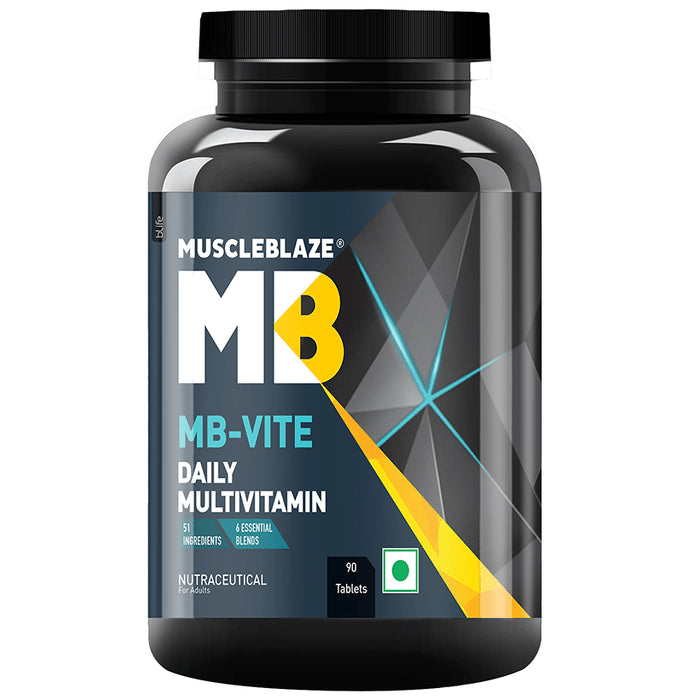 MuscleBlaze MB-Vite Multivitamin | With Amino Acids, Pre & Probiotic Blend | For Energy, Gut Health & Immunity | Tablet - Classic Derma
