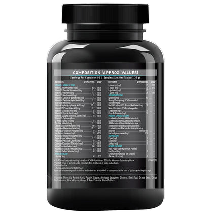 MuscleBlaze MB-Vite Multivitamin | With Amino Acids, Pre & Probiotic Blend | For Energy, Gut Health & Immunity | Tablet