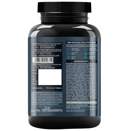 MuscleBlaze MB-Vite Multivitamin | With Amino Acids, Pre & Probiotic Blend | For Energy, Gut Health & Immunity | Tablet
