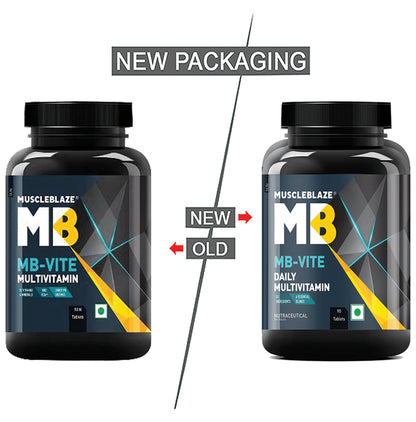 MuscleBlaze MB-Vite Multivitamin | With Amino Acids, Pre & Probiotic Blend | For Energy, Gut Health & Immunity | Tablet