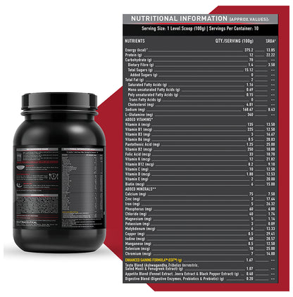 MuscleBlaze Super Gainer Black EGF Powder | No Added Sugar | Choco Banana