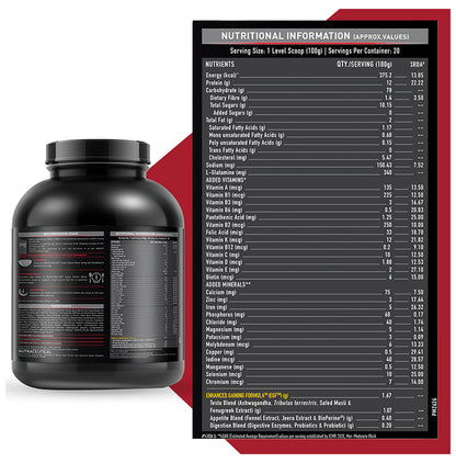 MuscleBlaze Super Gainer Black EGF Powder | No Added Sugar | Choco Banana