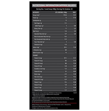 MuscleBlaze Super Gainer XXL for Muscle Growth | No Added Sugar | Powder Chocolate with Shaker 650ml