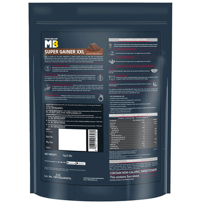 MuscleBlaze Super Gainer XXL for Muscle Growth | No Added Sugar | Powder with Shaker 650ml
