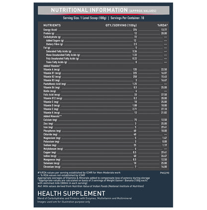 MuscleBlaze Weight Gainer | With Added Digezyme for Muscle Mass | Flavour Banana