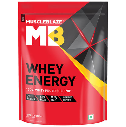 MuscleBlaze Whey Energy | With Digezyme & Multivitamins Blend | For Immunity | Powder - Classic Derma