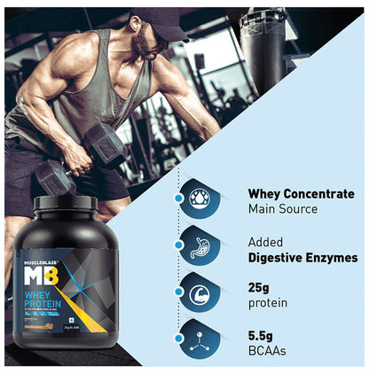 MuscleBlaze Whey Isolate Protein Blend Powder | Added Digestive Enzymes & Glutamic Acid | For Muscle Gain | Supports Nutrition Cafe Mocha