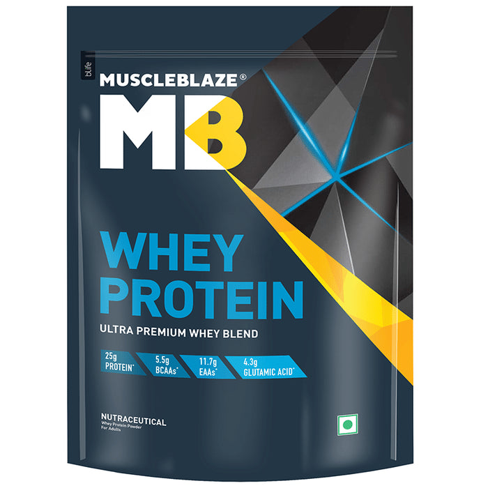 MuscleBlaze Whey Isolate Protein Blend Powder | Added Digestive Enzymes & Glutamic Acid | For Muscle Gain | Supports Nutrition Rich Milk Chocolate - Classic Derma