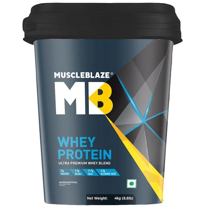 MuscleBlaze Whey Isolate Protein Blend Powder | Added Digestive Enzymes & Glutamic Acid | For Muscle Gain | Supports Nutrition Rich Milk Chocolate - Classic Derma