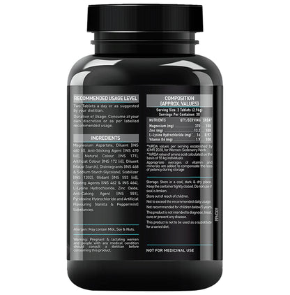 MuscleBlaze ZMA | With Magnesium, Zinc & Vitamin B6 | For Muscle Recovery | Tablet
