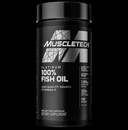 Muscletech Essential Series Platinum 100% Omega Fish Oil Soft Gel - Classic Derma