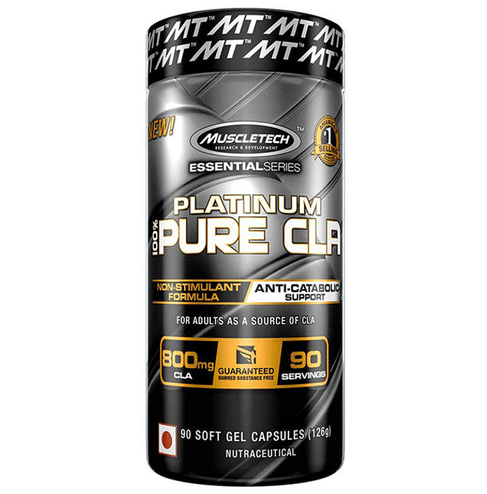 Muscletech Essential Series Platinum 100% Pure CLA Soft Gel - Classic Derma