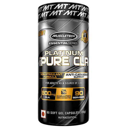 Muscletech Essential Series Platinum 100% Pure CLA Soft Gel - Classic Derma