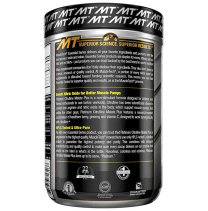 Muscletech Essential Series Platinum Citrulline Malate+ Unflavoured