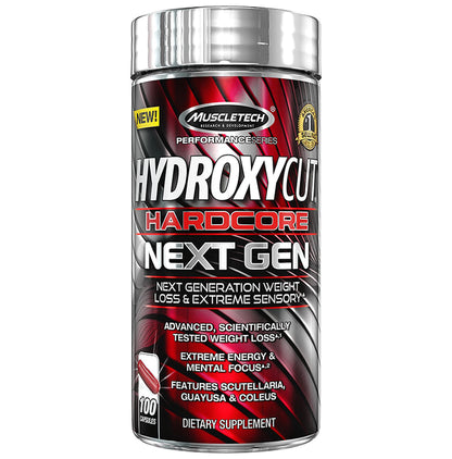 Muscletech Hydroxycut Hardcore Next Gen Guayusa & Coleus Capsule - Classic Derma