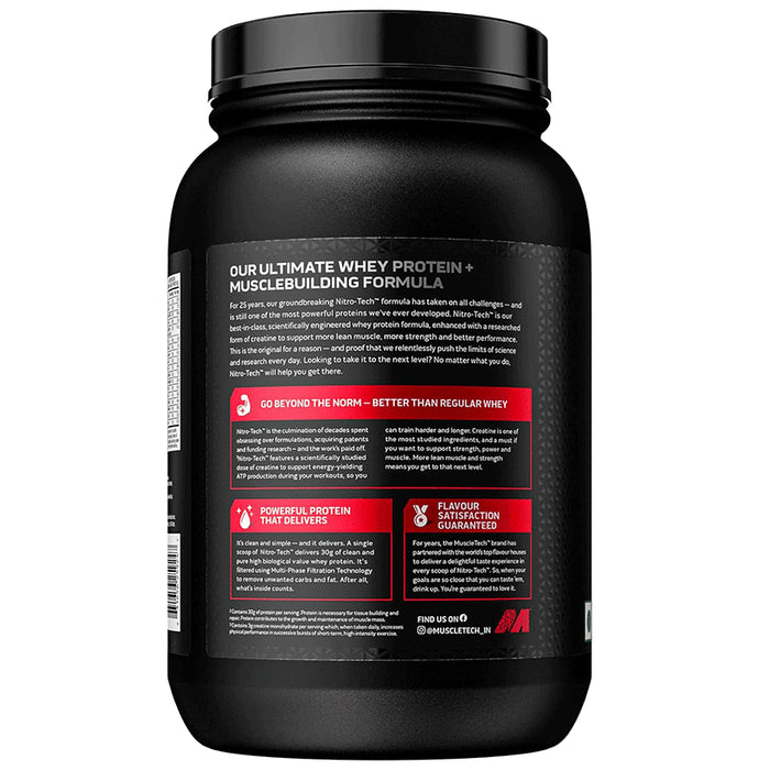 Muscletech Nitro Tech Whey Protein Powder Cookies & Cream