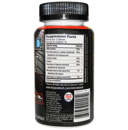 Muscletech Performance Series Hydroxycut Hardcore Elite Rapid-Release Thermo Capsule (with 250mg Caffeine)