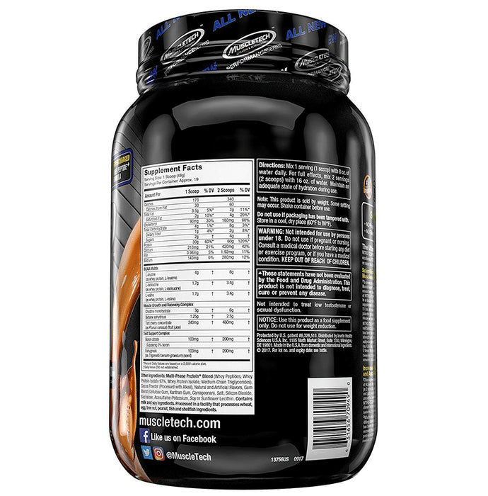 Muscletech Performance Series Nitro Tech Power Ultimate Muscle-Amplifying Protein Powder Triple Chocolate Supreme