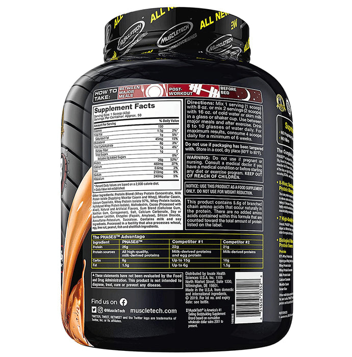 Muscletech Performance Series Phase 8 Protein Powder Milk Chocolate