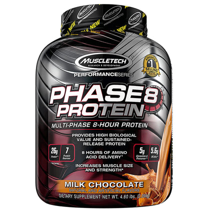 Muscletech Performance Series Phase 8 Protein Powder Milk Chocolate