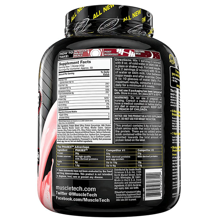 Muscletech Performance Series Phase 8 Protein Powder Strawberry