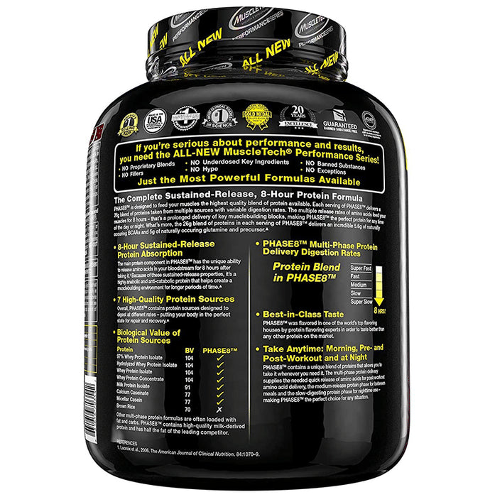 Muscletech Performance Series Phase 8 Protein Powder Strawberry